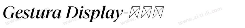 Gestura Display字体转换 Gestura Display字体转换